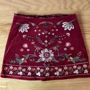 Blu Pepper corduroy skirt